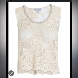 Black Iris Lace Tank Top